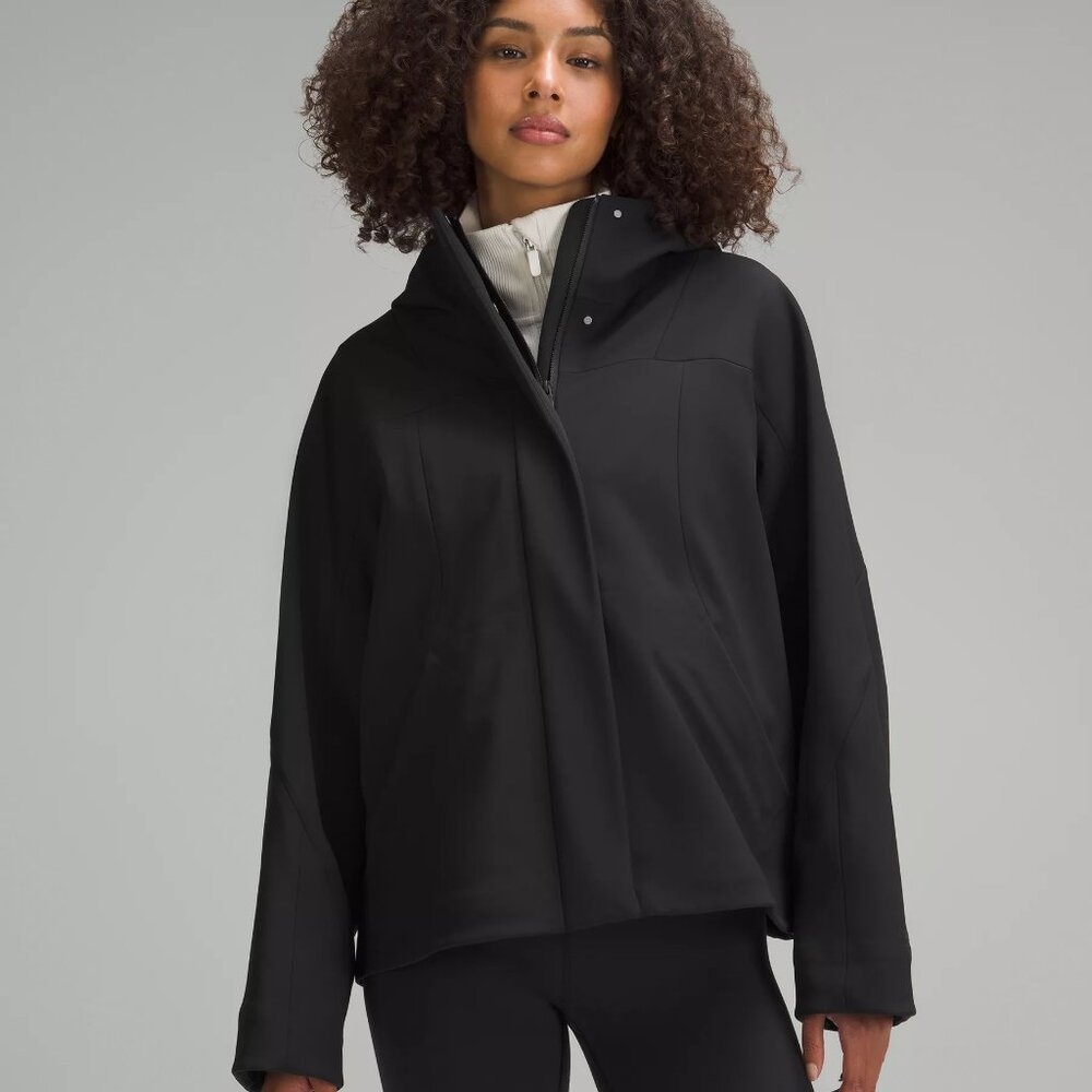 Lulu Lemon Repel Shell Cinch-Back Rain Jacket - Black